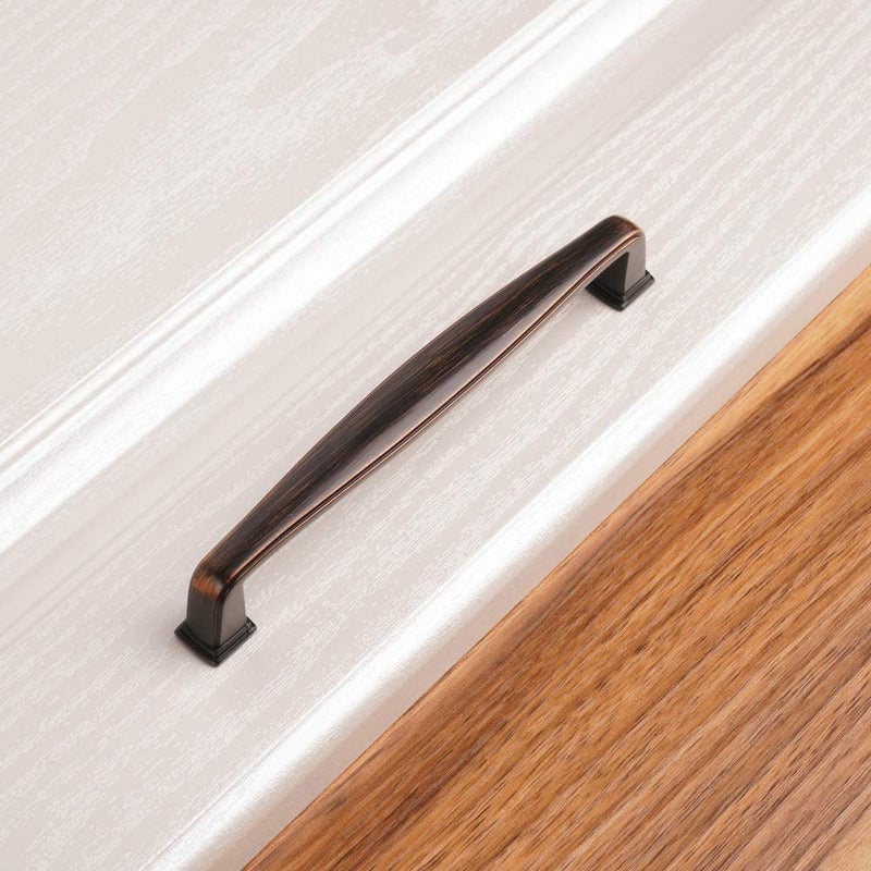 KOOFIZO 10 Pack 5 Inch Oil Rubbed Bronze Kitchen Cabinet Pulls Rubbed Bronze Cabinet Handles Bronze Cabinet Hardware for Kitchen Cabinets 1817 Drawer Dresser Cupboard Bedroom - Image 5
